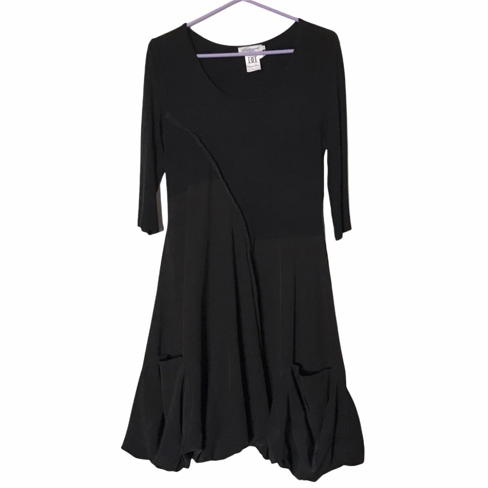 Dzhavael Couture Black Dress - Size Large